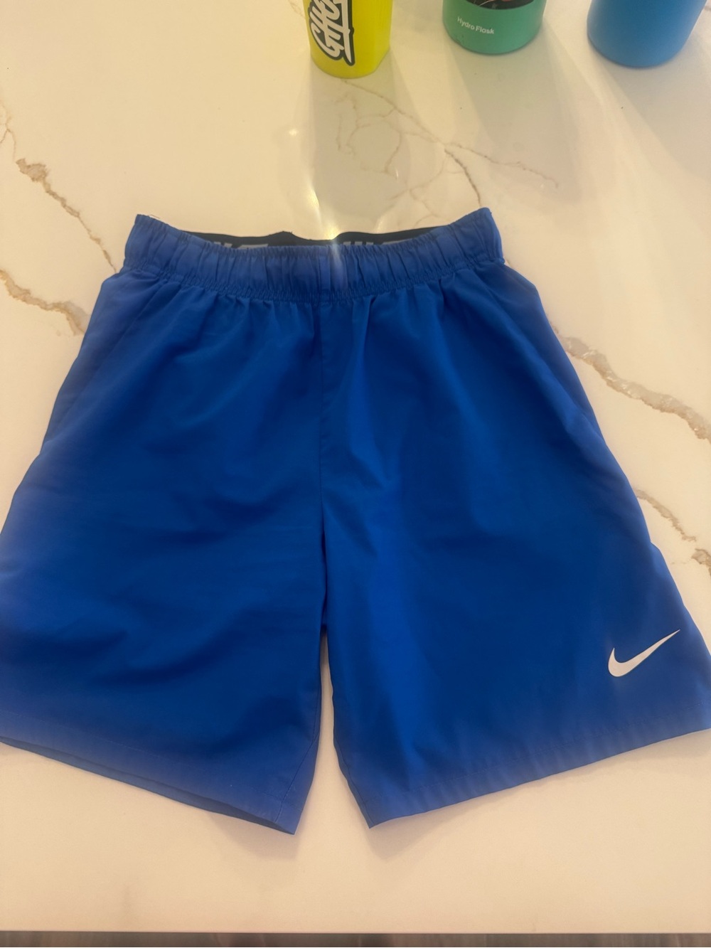 Nike Boys Youth Dri-Fit Royal Blue Athletic Shorts Size M